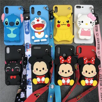 

Cartoon Stitch Minnie Zipper Wallet Phone Case for Huawei Honor 7X 7A 7C 8C 8X Max Play 8A 8 9 9N View 10 20 Lite Pro 20i Cover