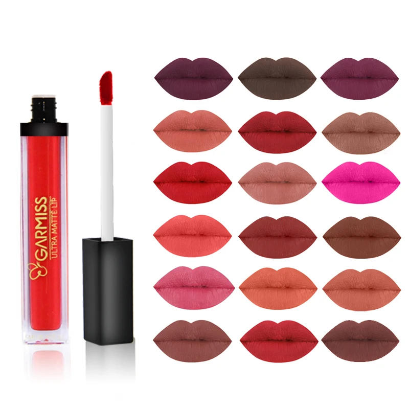 

GARMISS 18 Color Metal Pearl Lipstick Thread Tube Radish Head lip Moisturizer Long Lasting Lip gloss Makeup Cosmetics