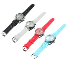 Reloj de pulsera de metal puro de hierbas especias grinder tabaco fumar pipe mano trituradora de sharp dientes magnética reloj estilo regalo filtro de humo