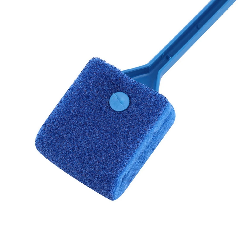 New blue Aquarium Fish Tank Algae Cleaner Glass Scraper Brush Plant