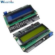 LCD klawiatura tarcza LCD1602 wyświetlacz LCD 1602 moduł dla Arduino ATMEGA328 ATMEGA2560 raspberry pi UNO niebieski/żółty ekran diymore
