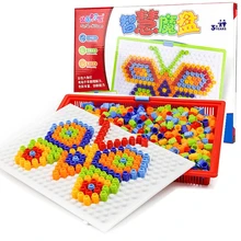 230 шт абс пластик безопасные материалы для детей раннее образование головоломка мозаика Цвет DIY Лоскутные игрушки подарок для мальчиков и девочек