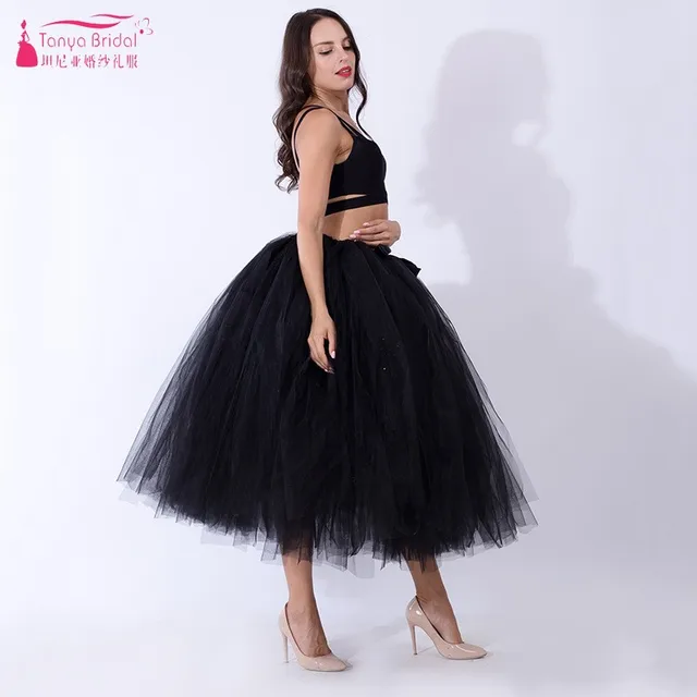 Ball Gown Tutu Prom Dresses Cheap Price Tea Length Formal Evening Dress