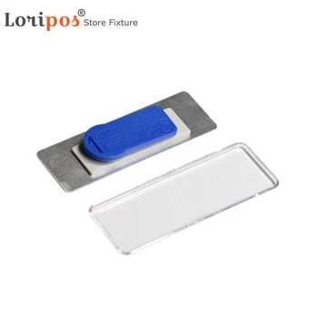 

76x25mm Magnetic Name Tag Badge Holder Magnet Badges Card Id Holders Work Employee Card