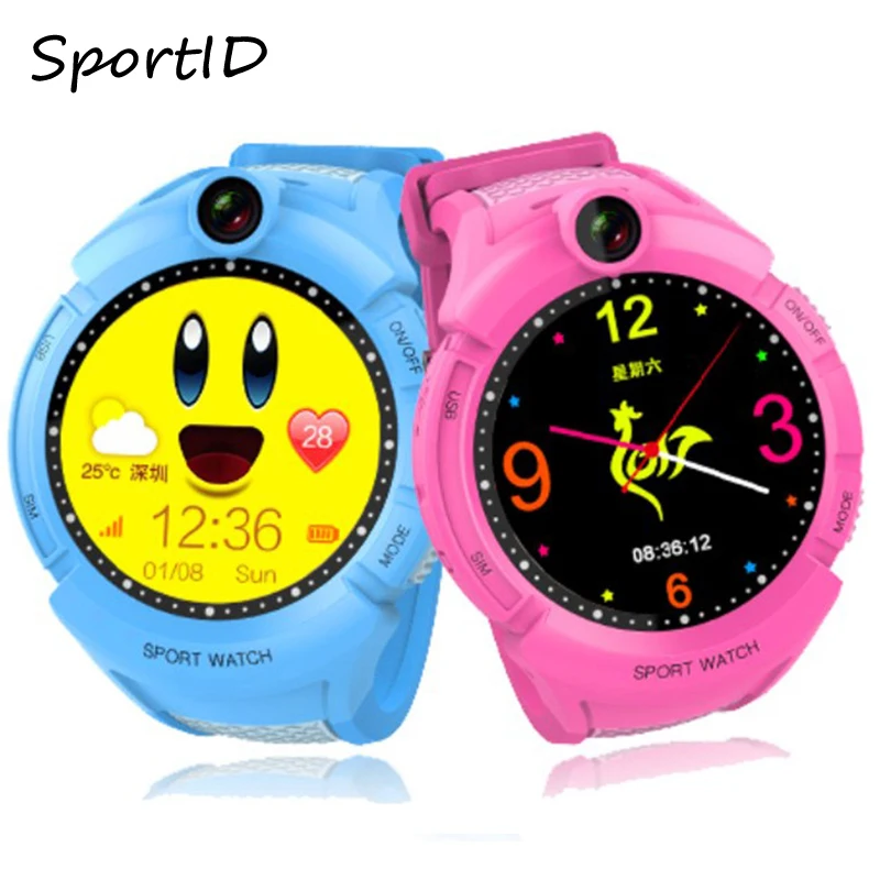 Kids Smart Watches with Camera GPS Location Child Smartwatch SOS Anti-Lost Monitor Tracker Q360 Baby Watch Phone for Children