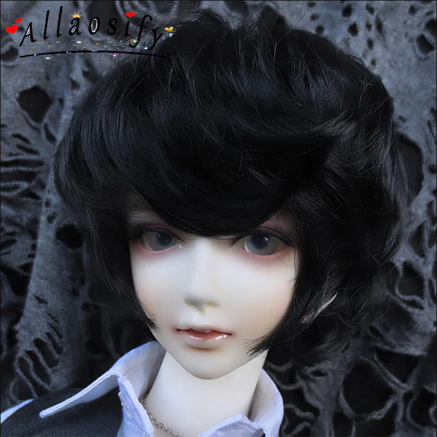 

Allaosify BJD hair 1 PCs curly wig 1/3 1/4 bjd doll wig 4 colors this is Very fashionable very beautiful bjd wig