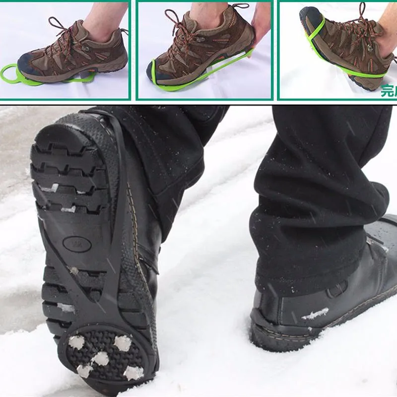 2019 Ice Gripper Outdoor 5 Teeth Anti Slip Snow Ice Gripper Mountain