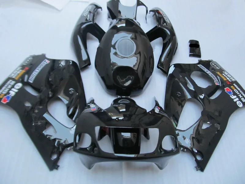 ABS обтекатель комплект для GSXR600 750 96 97 99 00 GSXR 600 GSXR750 1996 1999 2000 глянцевый черный набор +