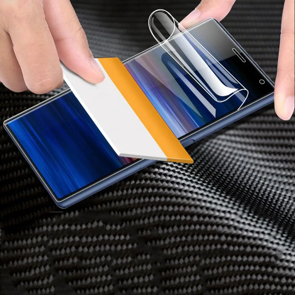 9D Гидрогелевая пленка для Sony Xperia 10 Plus XZ XZS XZ1 XZ2 XZ3 XZ4 Compact Premium мягкая защитная экрана