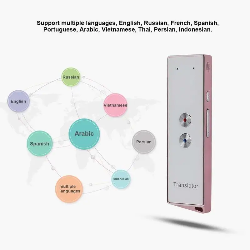  Smart Instant Real Time Voice Portable Multi-Languages Translator for Travel Study Work 40 Language