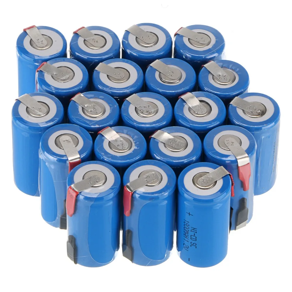 2~ 20 шт Anmas power Sub C SC 1,2 V 1800mAh Ni-Cd NiCd аккумуляторные батареи и Tab Blue