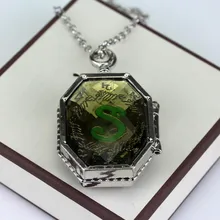 Эффектное ожерелье Гарри медальон-крестраж ожерелье Хогвартс Гриффиндор Слизерин Ravenclaw Hufflepuff школы ожерелье