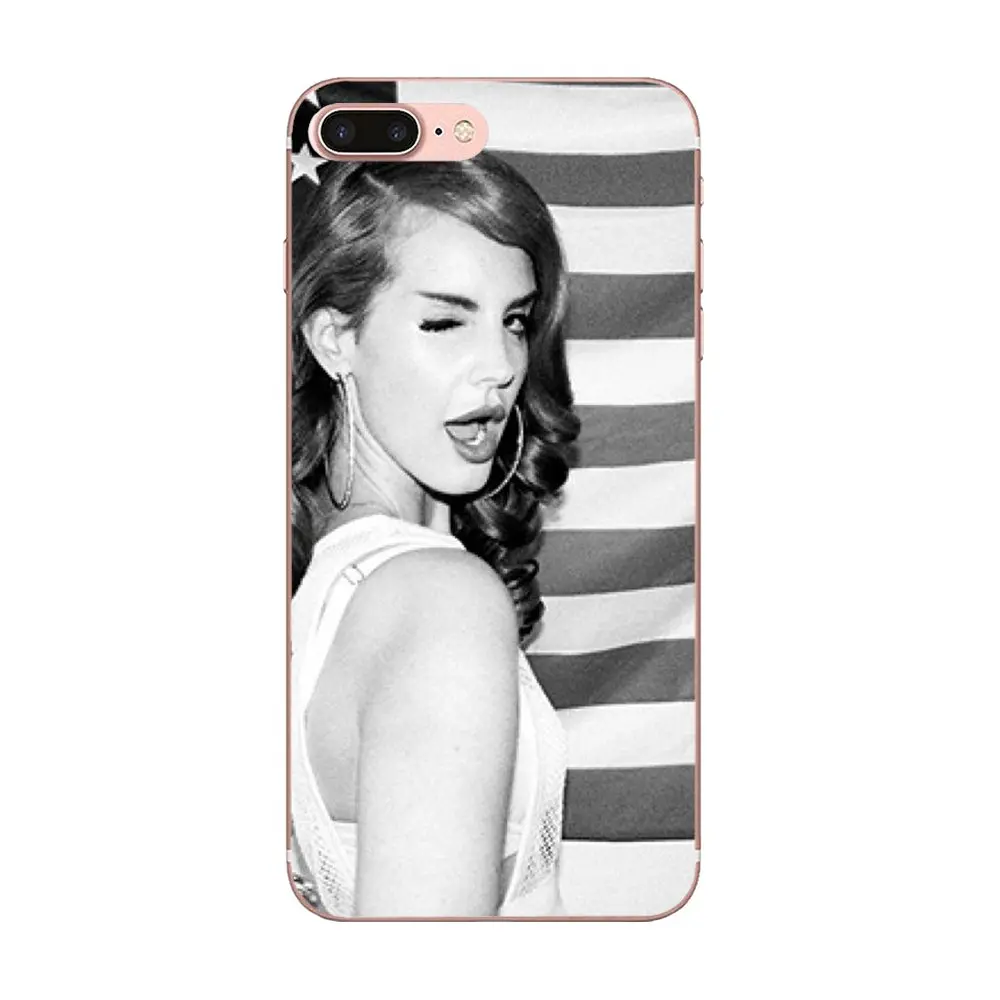 Lana Del Rey Мягкие силиконовые прозрачные чехлы из ТПУ для Apple iPhone 4 4S 5 5C 5S SE 6 6S 7 8 Plus X XS