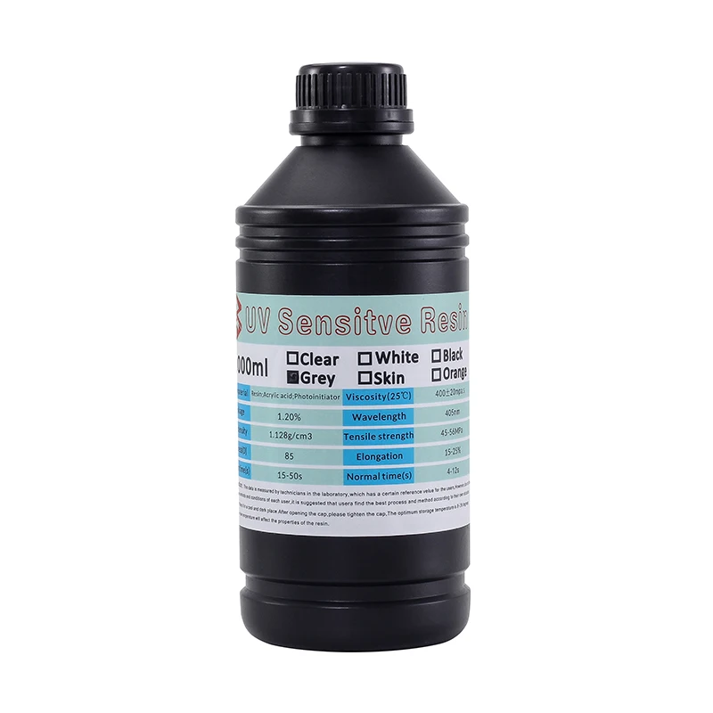 

LCD 3D printing Materials UV resin High Precision and Hardness liquid resin dental implanted teeth guide plate 1000 ml MSDS
