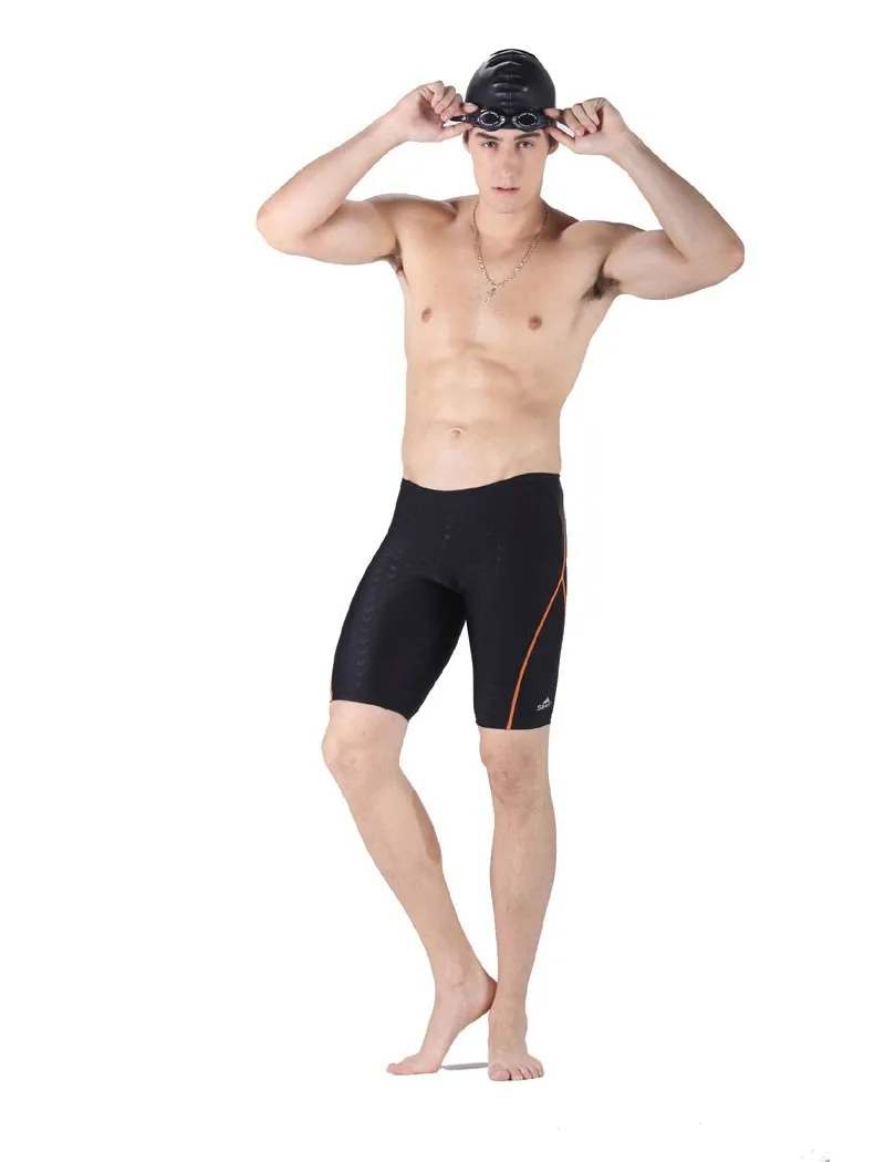 Sharkskin плавки мужские jammers профессиональные мужские спортивные шорты плавки для мужчин длинные синие/оранжевые