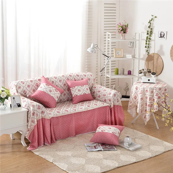 Светильник с розовыми цветами, чехлы для диванов, Одноместный, двойной, три, четыре сиденья, чехлы для диванов в Корейском стиле, антистатические Чехлы для домашнего декора - Цвет: color2