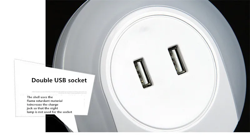 Dual USB charger Nightlight (5)