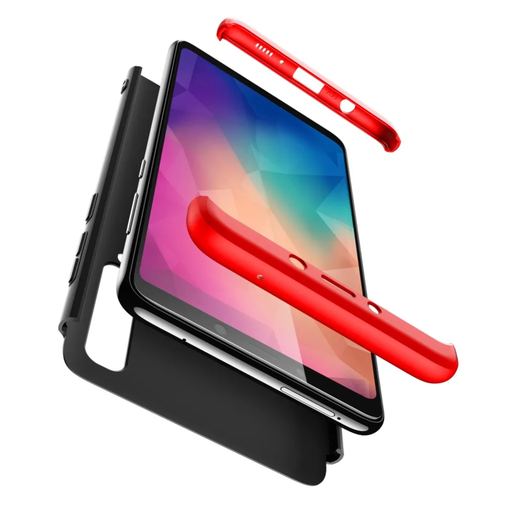 For SAMSUNG A9 2018 Case Full Body Protection 3 In 1 Hard PC Matte Phone Cover for GALAXY A9s Star Pro Shockproof Coque Funda |