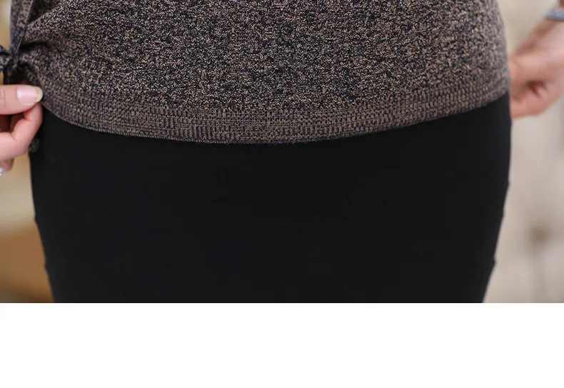 XJXKS весна и осень высокого класса шерстяная ткань свободный большой размер круглый вырез Половина рукава женские тонкие свитера и пуловеры