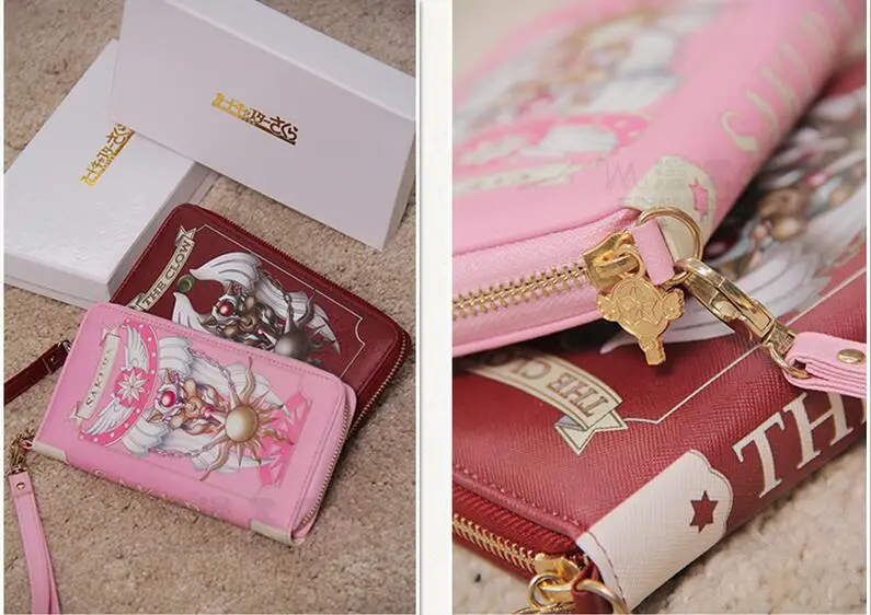 5pcs Hot New Cardcaptor Sakura Grimoire Handbag Wallet Classic Reproduce
