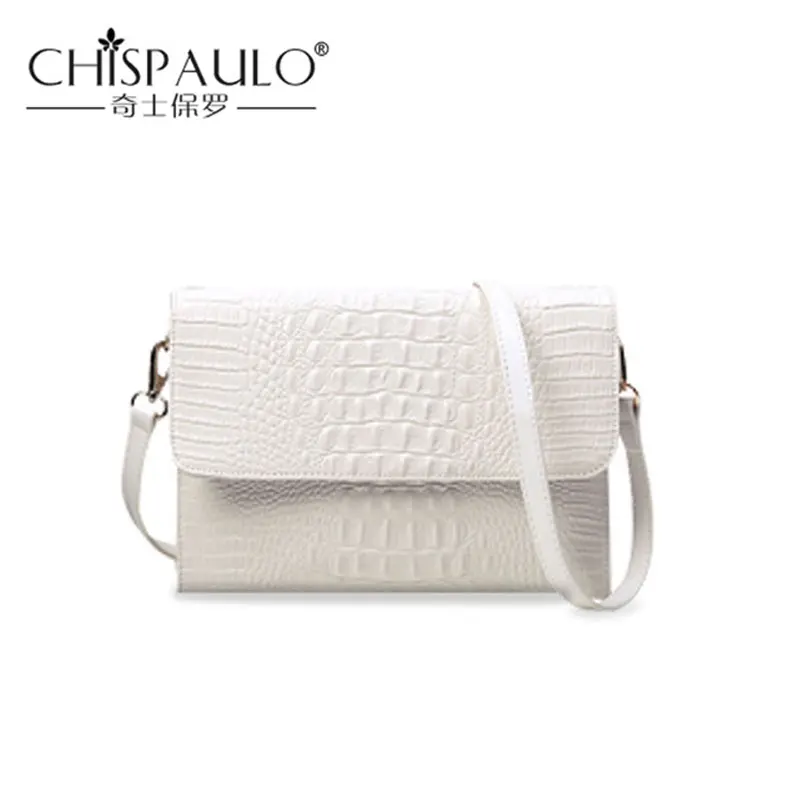 

New The First Layer Of Leather Crocodile Pattern Genuine Leather Women Envelope Handbag Crossbody Bag Women's Shoulder Bag