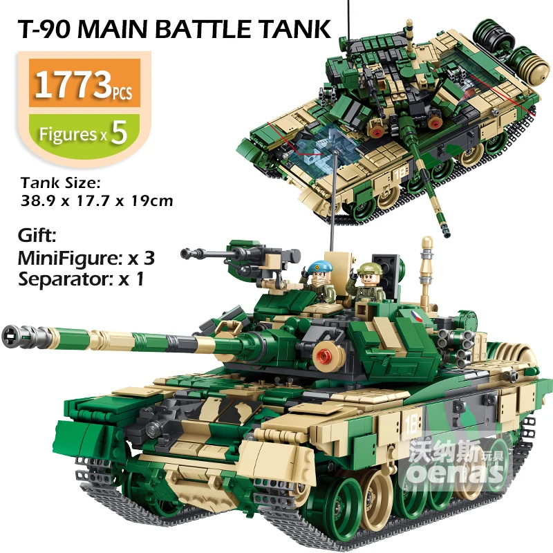 Ceny Bitwa wojskowa Loepard 2 II typ 99 T90 T34 główny czołg Model DIY kompatybilny Legoed montaż klocki budowlane dla dzieci zabawki prezent