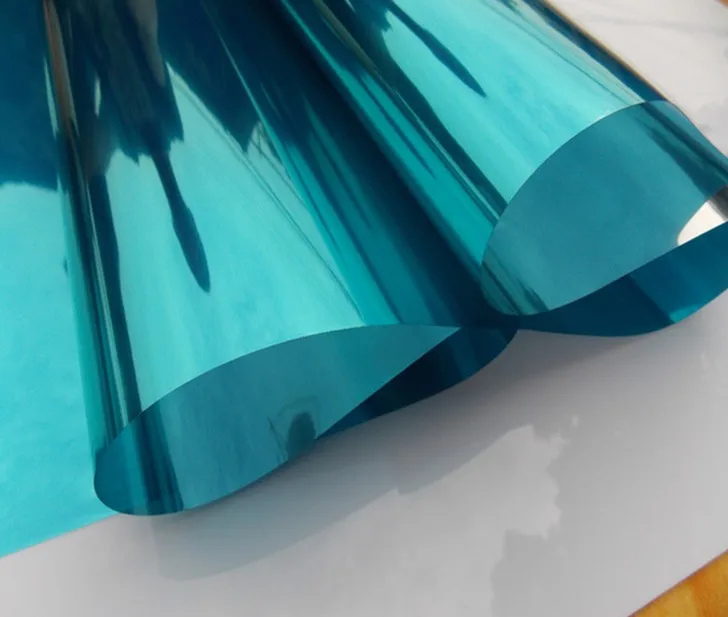 Синий Серебряный изоляции оконная пленка наклейки отражающая солнце одностороннее зеркало серебристого цвета шириной 30/40/50/60/70/80 см по длине 150 см