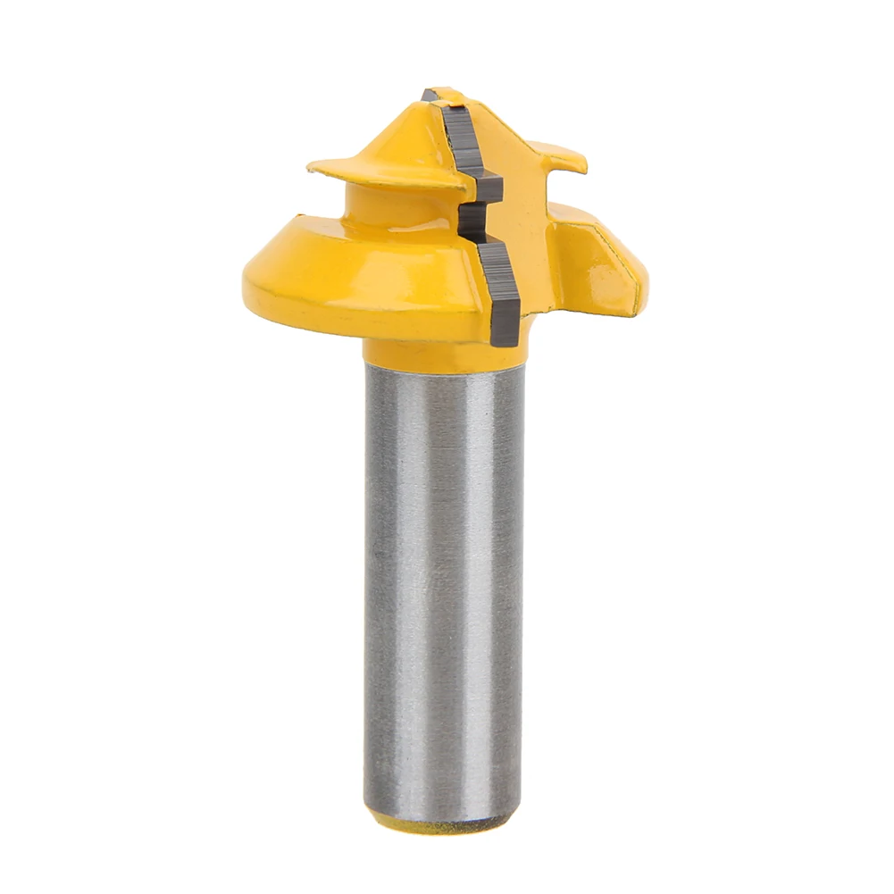 

Solid Hardened Steel Lock Miter Router Bit Anti-kickback 45 degree 1/2 inch Stock 1/2 inch Shank FULI