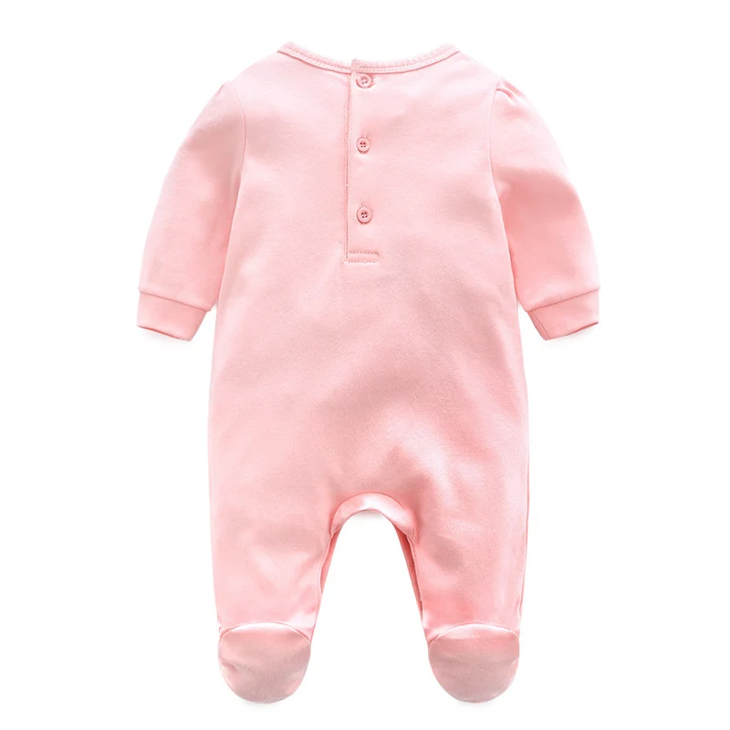 CLEARANCE Newborn Baby Girl Cotton Lace Footies 1piece Overall with Hair Band New Spring Infant Girl Clothes Born 3m BIG SALE