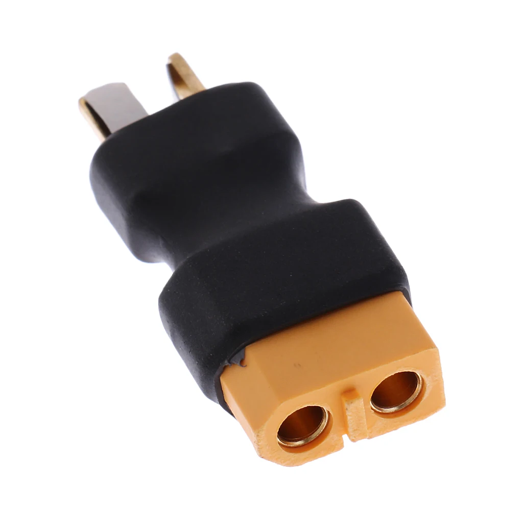 No Wires Connector - XT60 to T-Plug Adapter Deans Style for RC Cars & Boats