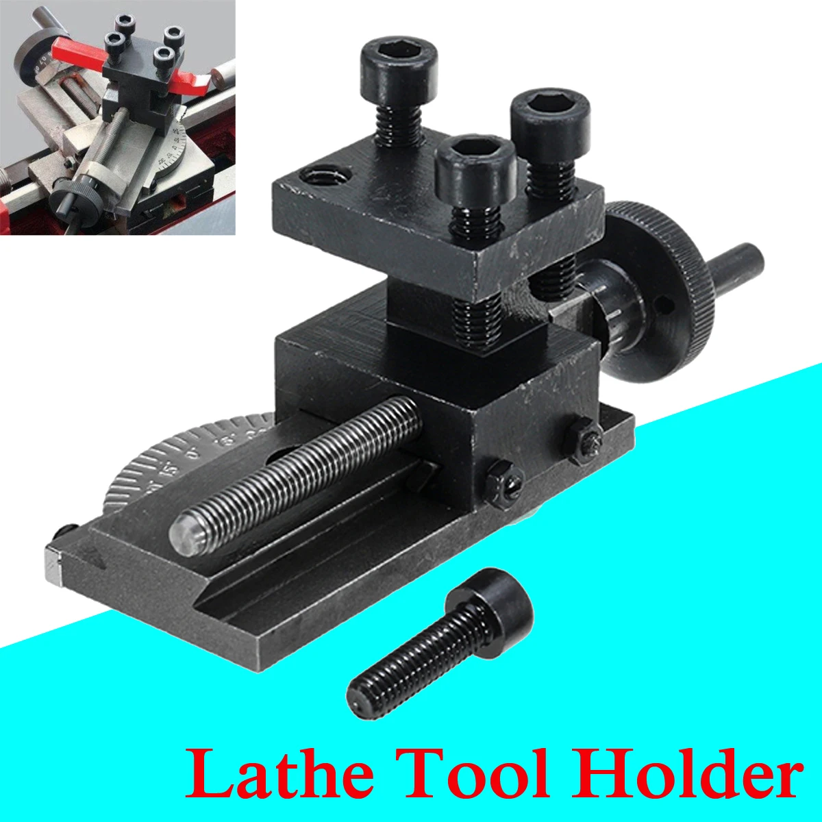 

Rotatable Lathe Tool Holder S/N-10154 Mini Rotatable Lathe Tool Holder Mini Lathe Accessory For SIEG C0 Mini Lathe