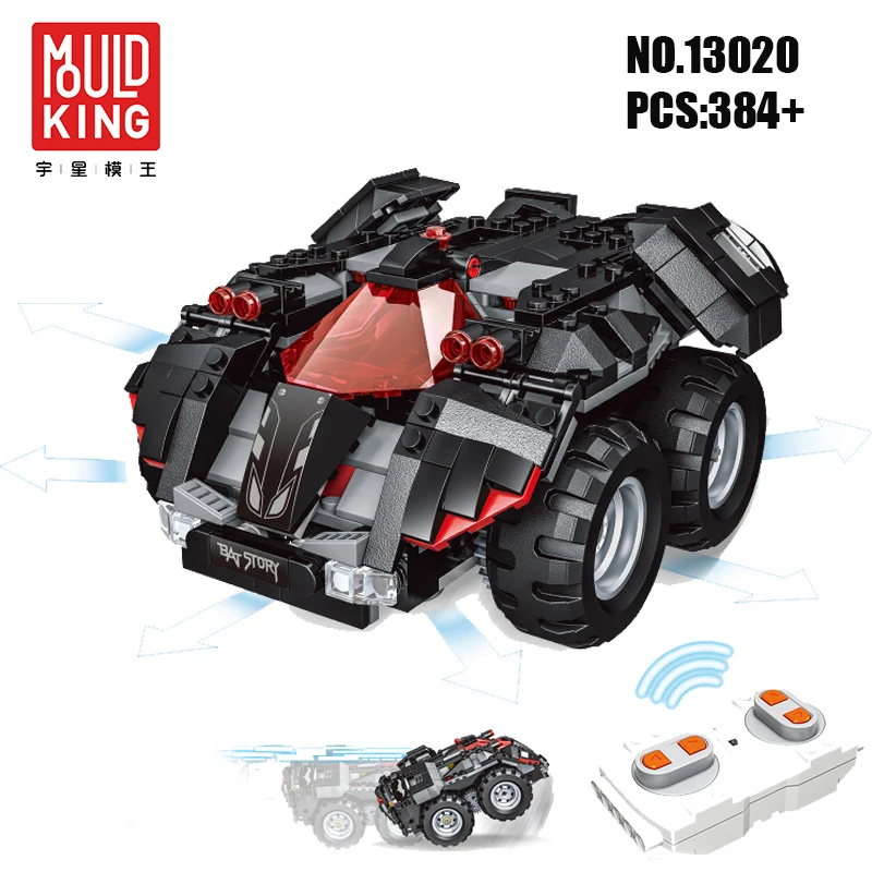 

Mould King Superhero Batman engine power function RC Car Building Blocks remote control Compatible 07111 Boy Toys For [Children