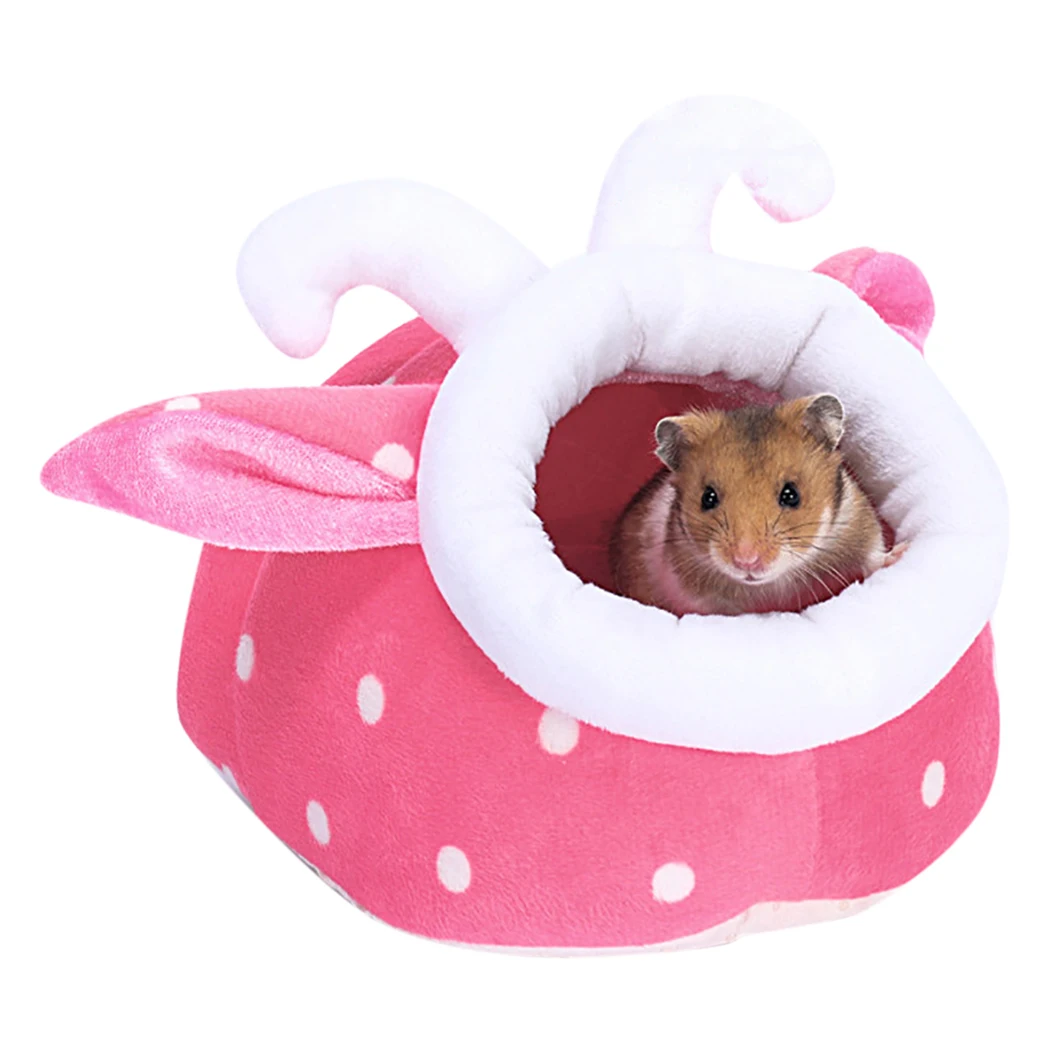 Winter Warm Cute Small Animal Pet Hamster House Bed Hanging House Cage 