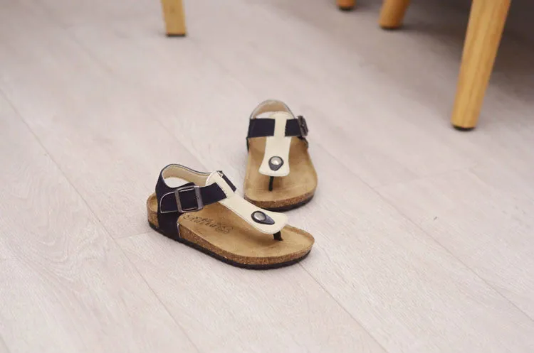 Boys Sandals Mom Baby Shoes Casual Girls Sandals Kids Clogs Flip Flops Sandalia Infantil Kids Summer Shoes Cork Sandalias 22-39