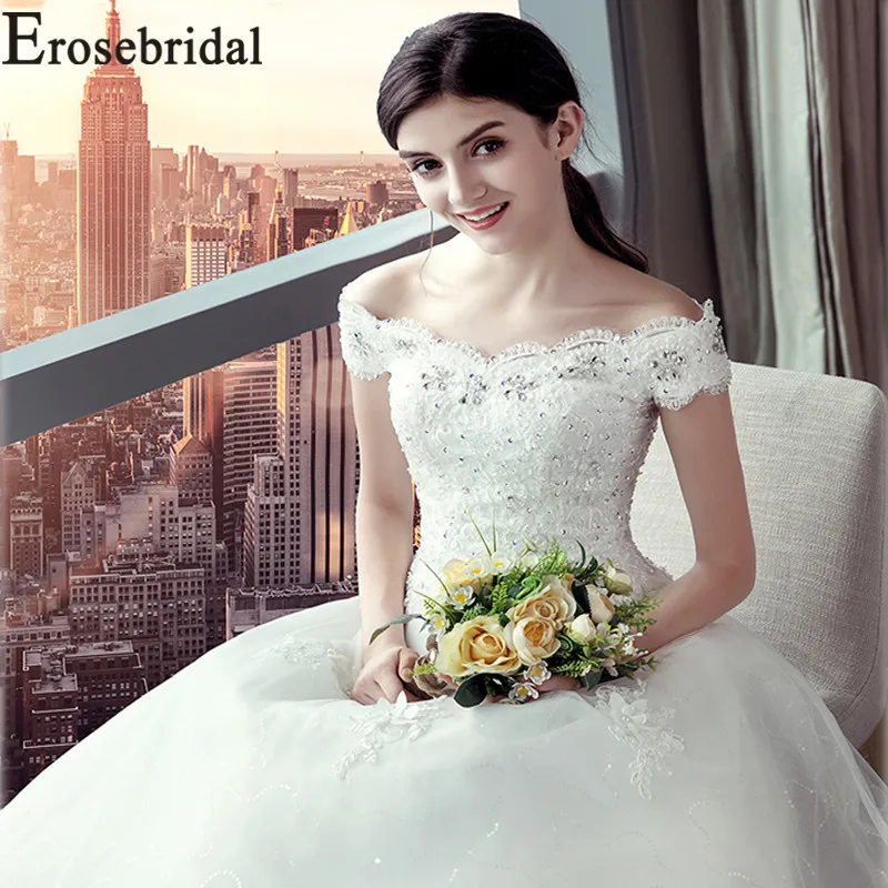 Erosebridal Новое поступление 2019 летнее свадебное платье кружевное свадебное платье A-Line свадебное платье с кружевами женское платье vestido de noiva