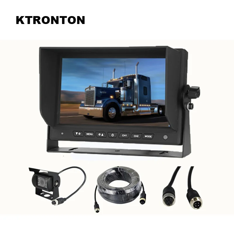 Vehicle Parking Reverse System with 18 LED IR Backup Rear view Camera and 7 inch Monitor for Truck Bus RV Caravan RV Van Trailer Vehicle Parking Reverse System with 18 LED IR Backup Rear view Camera and 7 inch Monitor for Truck Bus RV Caravan RV Van Trailer
