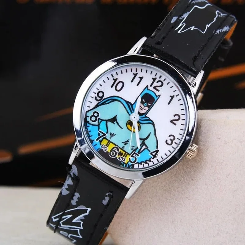 

2019 children fashion cartoon batman belt watches the boys and girls quartz watches