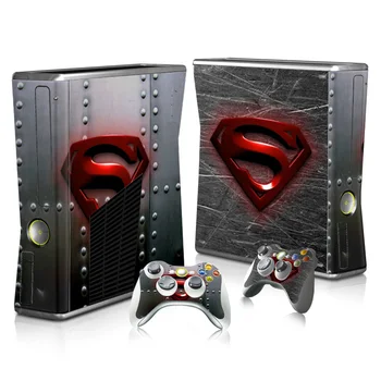 

Skin Sticker Decals For Xbox 360 Slim Console and Controller Skins Stickers for Xbox360 Slim Vinyl - DC Superman