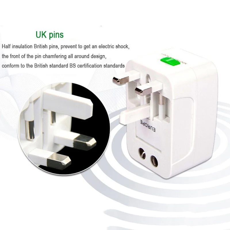 International travel Electric Plug power Socket Adapter with/without USB Power Charger Converter EU UK US AU