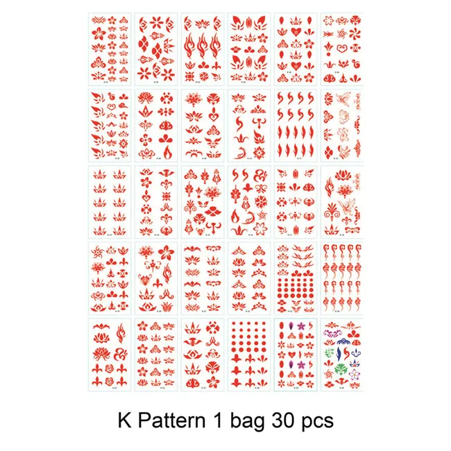 1 Bag 30 pcs DIY stationery stickers children Tattoo Stickers office stationery - Цвет: K