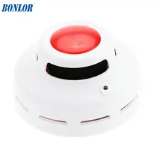 BONLOR фотоэлектрический дымовой извещатель датчик Пожарной Сигнализации звуковая вспышка Предупреждение дым тест для безопасности дома в помещении