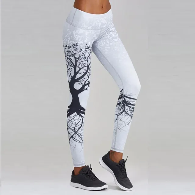 Skull&Flower Black Leggings