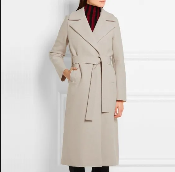 Slim Entaillé Femelle Et Automne Laine En Collier De Pink Beige CBxdoe