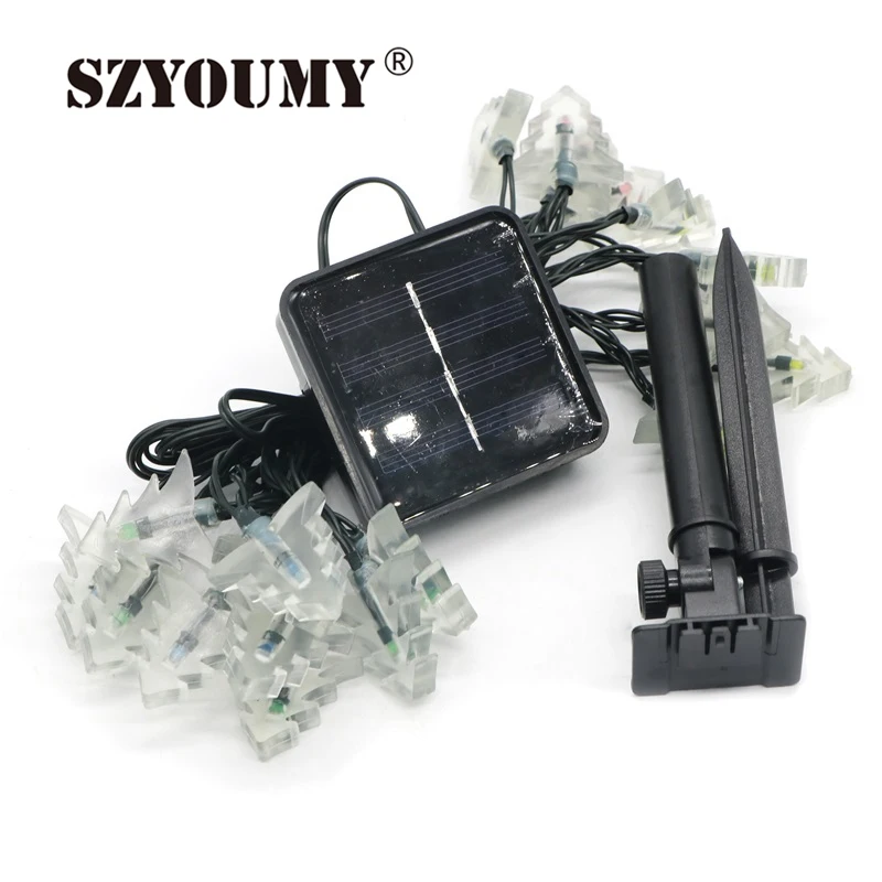 SZYOUMY Новое поступление светодиодные фонари наружные огни солнечная гирлянда 20