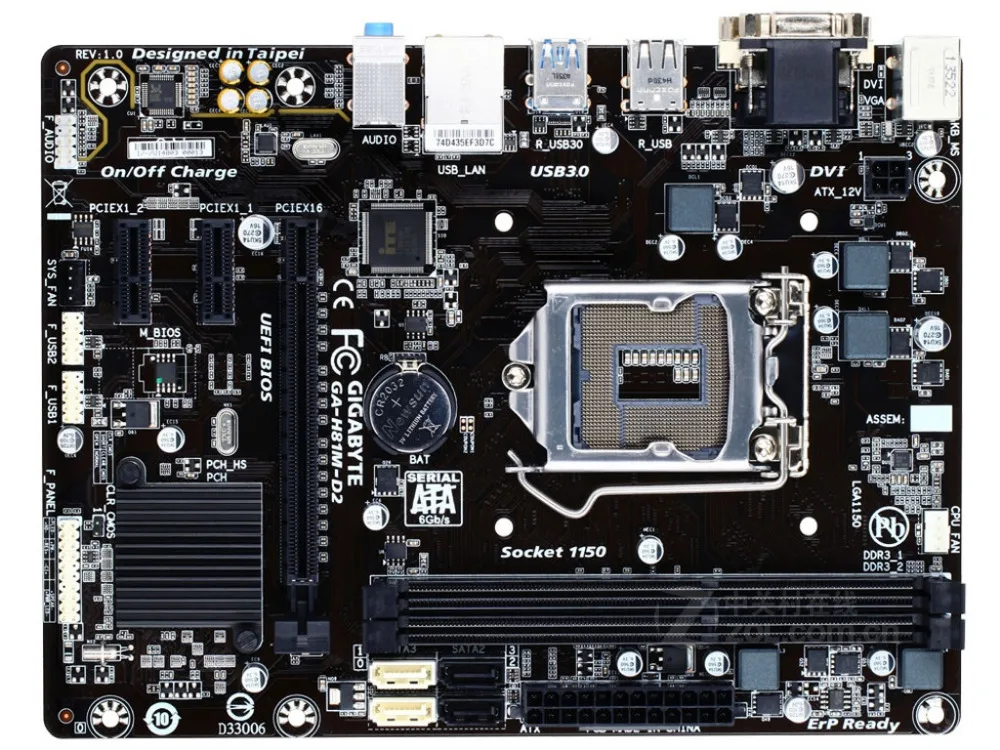 Gigabyte GA-H81M-D2 LGA1150 H81 оригинальный рабочего Материнская плата H81M-D2 1150 DDR3 USB3.0 SATA3 |