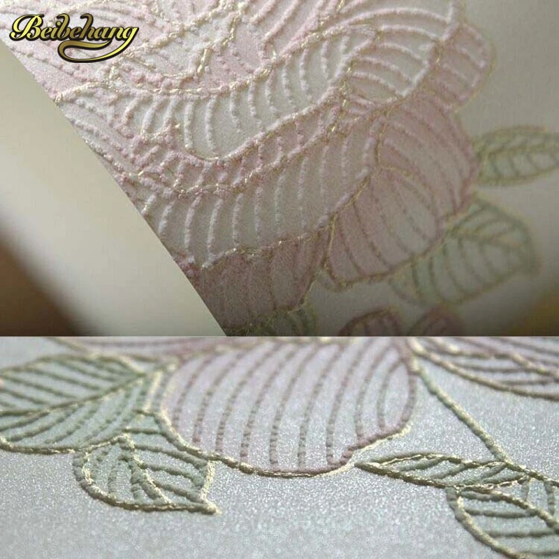 papel de parede. 3D three-dimensional relief of European non-woven wallpaper wallpaper warm living room bedroom garden wallpaper