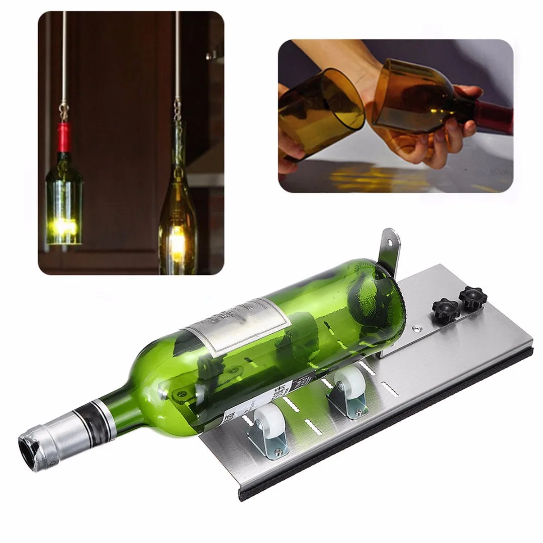 Durable Glass Wine Bottle Cutter Silver 300*125*19mm Cutting Machine DIY Craft Cutting Tools