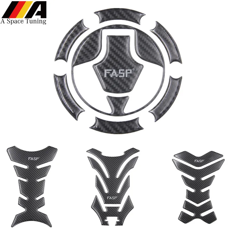 

For Kawasaki Ninja 250 300 Z250 ZX-6R/10R/12R/14R Z750 Z800 Z1000 Carbon Fiber Motorcycle Sticker Fuel Tank Pad + Gas Cap Cover