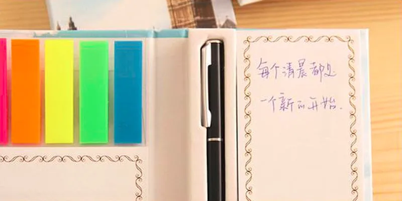Корейская версия небольшой свежий Hard Shell комбинации стикеры отмечает этот комплект Ретро архитектура будет придерживаться Ручка