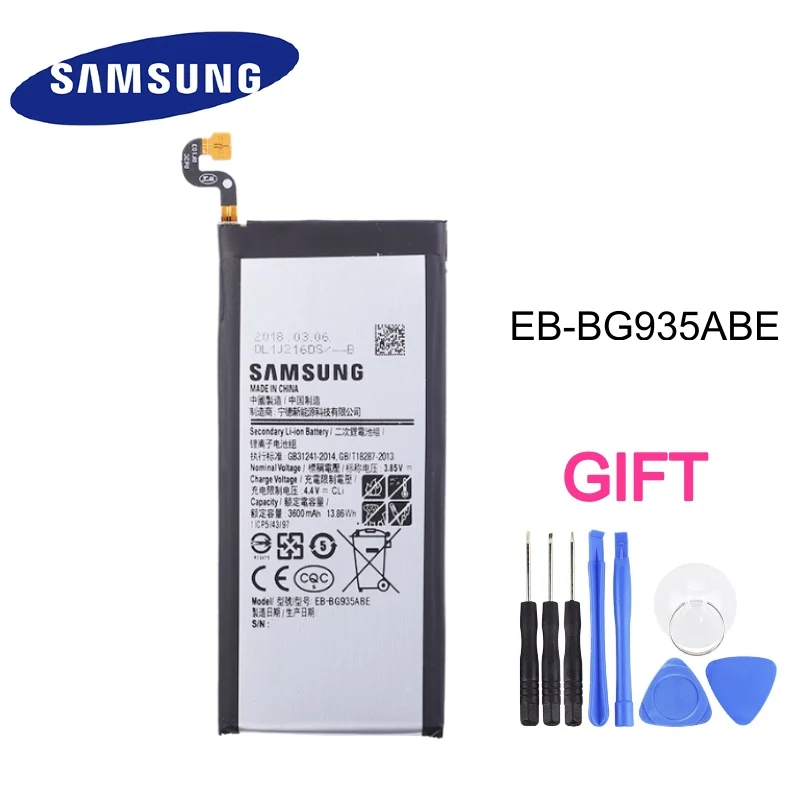 

EB-BG935ABE Original Battery For Samsung Galaxy S7 Edge G935 G9350 G935F G935FD G935W8 Phone Battery Samsung S7 Edge 3600mAh